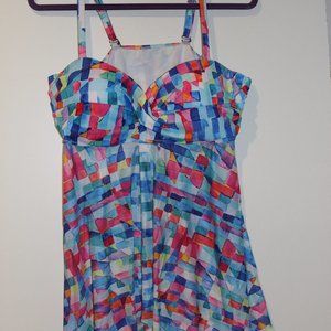 4XL Women's Two Piece Swimsuit with Brief